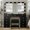 Black-11 Drawers, variant on Pink Vanity Desk with Illuminated Mirror & Power Outlet, 11 Drawers Vanity Table with Chair, Makeup Vanity with 12 LED Lights, Tempered Glass Top, Dressing Table for Bedroom,Dressing Room