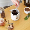 thumbnail image 4 of RSVP International Cuchara medidora de café Cuchara de acero inoxidable con mango largo Multiusos para hornear granos de café molidos o té de hojas sueltas Doble 1 cucharada/2 cucharadas, 4 of 5