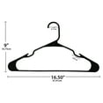 thumbnail image 3 of Merrick Plastic Clothing Hanger, 100 Pack, Black, 3 of 7