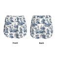 thumbnail image 3 of Pofeuu Vintage Floral 1 Print Women's Athletic Shorts Running Workout Shorts Tummy Control Quick Dry Gym Shorts with Pockets Double layer sports shorts-Large, 3 of 7