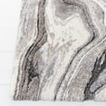 thumbnail image 4 of SAFAVIEH Cyrus Lance Abstract Shag Area Rug, Gray/Beige, 5'5" x 7'6", 4 of 11