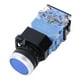 thumbnail image 2 of 10 piezas BEM38-11D Interruptor de botón de cabeza plana de reinicio automático 1 interruptor de botón de encendido 1 apagado 22 mm (luz azul) VoborMX herramienta, 2 of 8