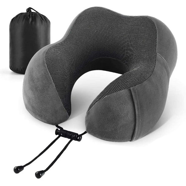 MEZOOM Neck Pillow for Traveling, Upgraded Travel Neck Pillow for Airplane Pure Memory Foam