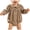 #03 Khaki, variant on Akiihool Baby Girls' Clothing Newborn Baby Girl Fall Winter Clothes Coming Home Outfit Ruffle Romper Cute Ribbed Knit Jumpsuit Headband Khaki,3-6 Months