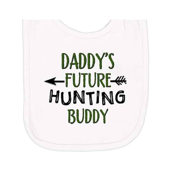 Inktastic Daddys Future Hunting Buddy Newborn Bib