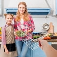 thumbnail image 4 of CIMAXIC Food Storage Containers for Freezer Kitchen Basket Shelf Rectangular Hollow Design 1Set, 4 of 8