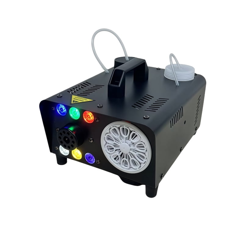 RGB LED Smoke Bubble Machine DMX512 Control Automatic Fog Bubble Maker For Stage Wedding Party DJ