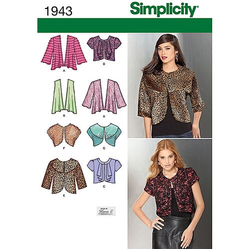 Simplicity Misses' Size 16-24 Knit & Woven Jackets Sewing Pattern, 1 ...