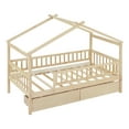 thumbnail image 4 of Wooden House Bed with Two Drawers, 4 of 5