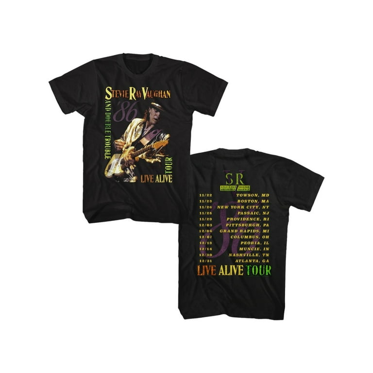 Eric Clapton Stevie Ray Vaughan Tシャツ Amazon.com: Bioworld Stevie Ray Vaughan Double Trouble Live