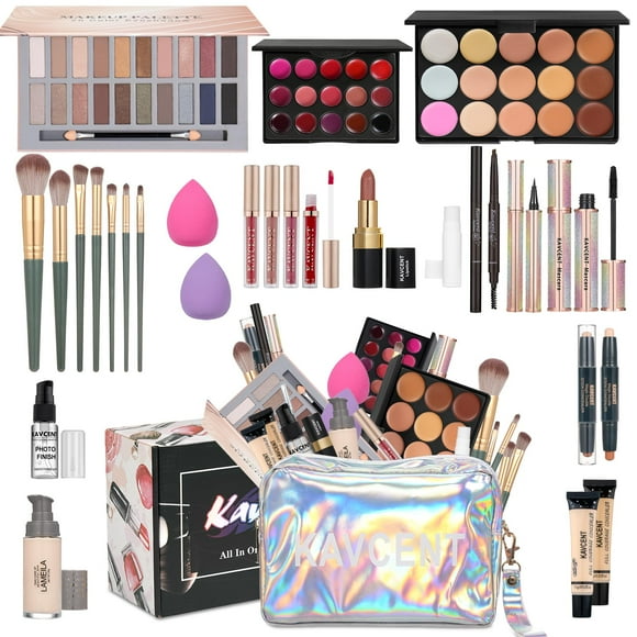 Kits de maquillaje Kit de maquillaje para mujeres Kit completo Juegos de maquillaje para adolescentes Niñas adolescentes Fundación Sombra de ojos Bolsa de maquillaje Set de regalo de maquillaje para a