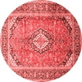 thumbnail image 1 of Ahgly Company Indoor Round Medallion Red Traditional Area Rugs, 7' Round, 1 of 4