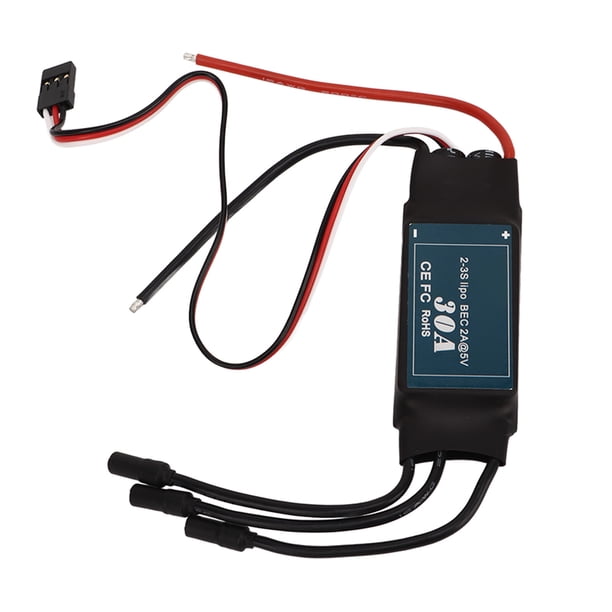 ESC sin escobillas 30a ESC sin escobillas 30A ESC con 5V 2A BEC 2-3s controlador de velocidad ESC para drone rc Controlador de velocidad eléctrico de repuesto ESC sin escobillas ANGGREK Otros