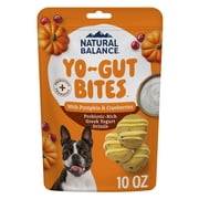 Natural Balance Yo-Gut Bites with Pumpkin & Cranberries for Dogs, 10 oz.