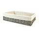 thumbnail image 2 of Cesta de almacenamiento hecha a mano, cestas tejidas, cestas apilables anidadas, multiusos gris M, 2 of 9