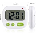 thumbnail image 2 of Reloj despertador digital con alarma dual, temporizador electrónico, pantalla LCD, música, vibración, luz de fondo y luz nocturna, 2 of 5