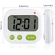 thumbnail image 2 of Reloj despertador digital con alarma dual, temporizador electrónico, pantalla LCD, música, vibración, luz de fondo y luz nocturna, 2 of 5