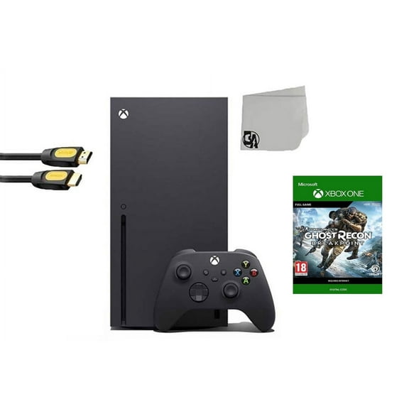 Pre-Owned Xbox Series X Video Game Console Black with Tom Clancy's Ghost Recon Breakpoint BOLT AXTION ( )