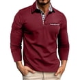 thumbnail image 2 of VJATTWR Men's T-Shirts Long Sleeve Crew Neck Classic Fit Tee Regular Big & Tall S-3Xl Workout Breathable Casual Menswear Tops Streetwear Solid L, 2 of 4