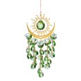 thumbnail image 2 of Joernso Sun Moon Suncatcher Decoration Indoor Outdoor Colorful Faux Crystal Rainbow Maker Prism Window Hanging Ornament Wind Chime Pendant Christmas Gifts, 2 of 8