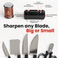 thumbnail image 3 of Invictus Knife Sharpener Pro - Professional Rolling Knife Sharpener Kit with Diamond and Ceramic Discs - Fast & Safe Manual Knife Sharpener with Magnetic Base, 15° & 20° Angles for Razor-Sharp Edge, 3 of 3