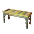 thumbnail image 1 of Butler Specialty Artéfacts Rao Main Peint Banc en Bois, 1 of 2