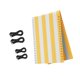 thumbnail image 5 of Juego de tela de repuesto para sillas informales con kit de cordón elástico para reparación de césped y playa. Amarillo 160cm x 52cm, 5 of 8