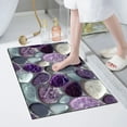 thumbnail image 4 of Corridor Stone Patterned Carpet 3D Pebble Design Entrance Mat Washable Floor Rug Bathroom Bedside Kitchen Non, 4 of 6
