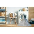 thumbnail image 2 of Ahgly Company Machine Washable Indoor Square Transitional Water Blue Area Rugs, 7' Square, 2 of 7