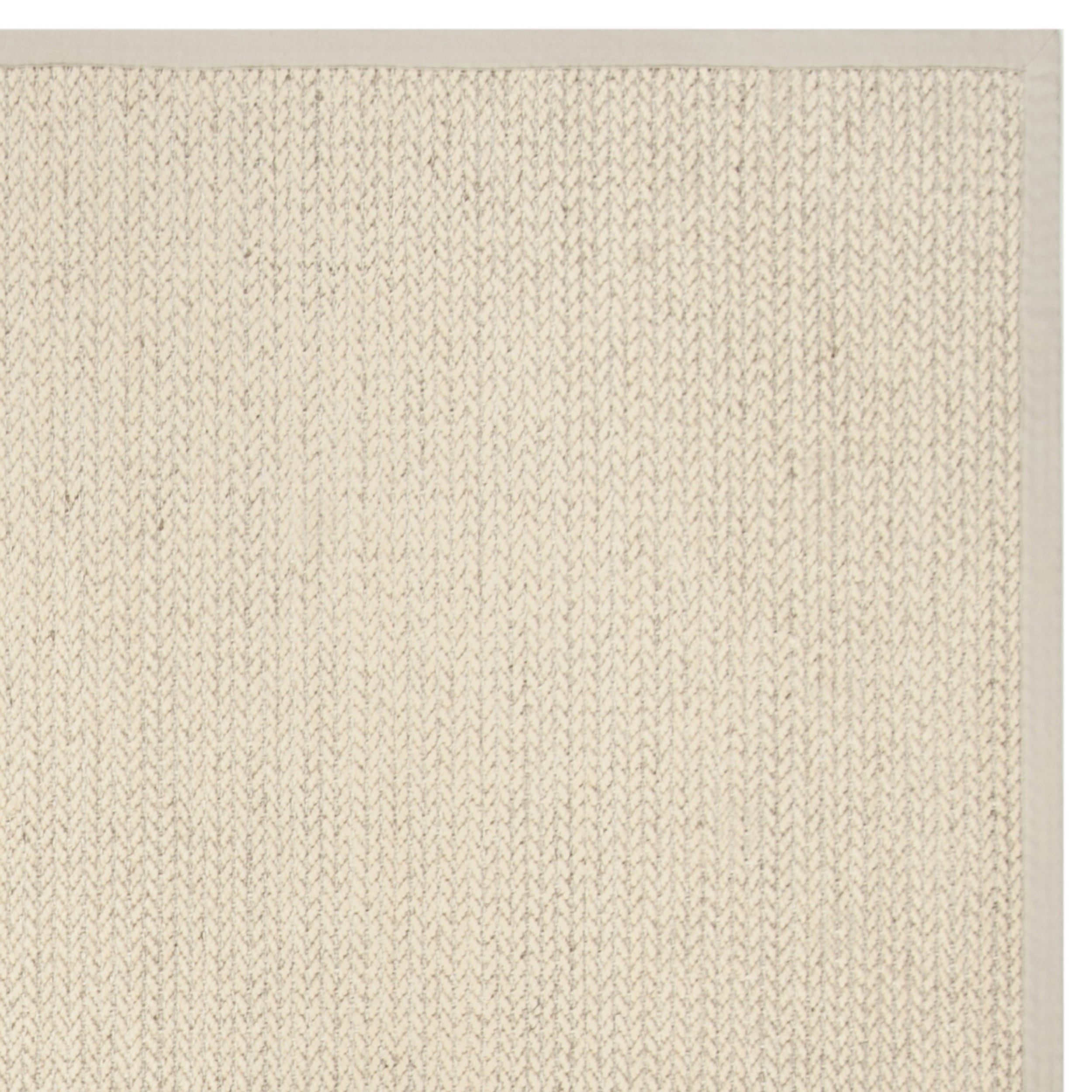 SAFAVIEH Natural Fiber Rosheen Braided Area Rug, Light Grey, 6' x 6' Square