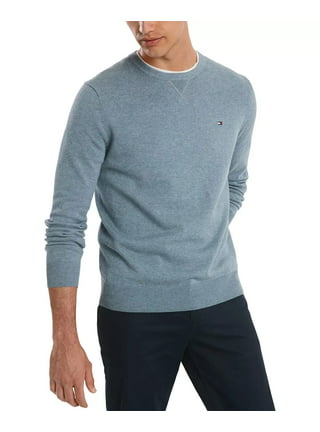 Men's Stone Washed Cotton Pullover Sweater - Stylish in Charcoal