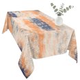 thumbnail image 2 of Orange Blue Table Cloth Waterproof Tablecloths, Minimalist Smear Abstract Art Painting Tablecloth Dining Table Cover for Kitchen Party Tabletop Outdoor, Rectangle Tablecloth 54x108 Inch, 2 of 9