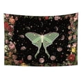 thumbnail image 5 of Moonlit Garden Tapestry Moth Moon Phase Tapestries Coloful Floral Tapestry Wall Hanging for Bedroom Dorm,60Wx40H, 5 of 5