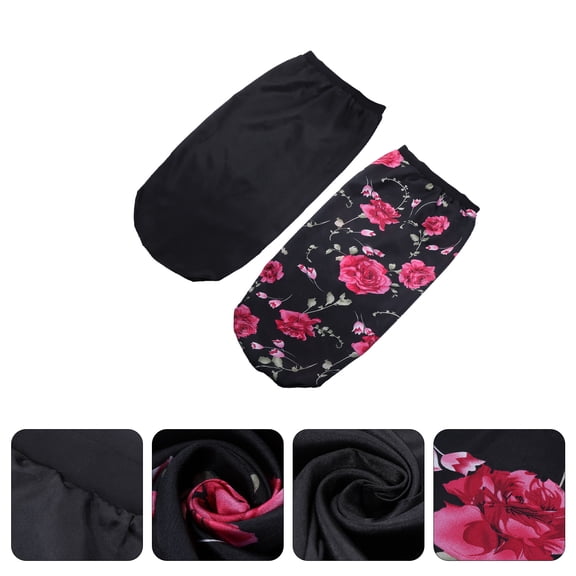 NICEXMAS 2pcs Satin Lined Sleeping Bonnet Prevent Hair Tool for Women at Night