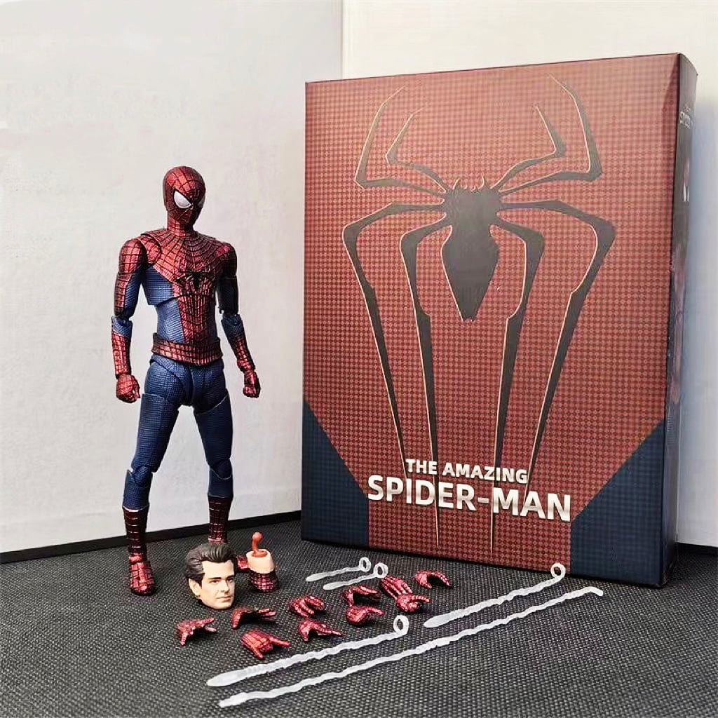 Amazing Spider Andrew  Movable Action Figure Model Replaceable Box Set