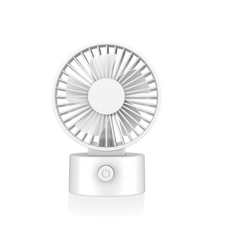 

Tureclos USB Rechargeable Cordless Fan Adjustable Desktop Cooling Machine Work Household Rooms Office Bedside Accessories Gifts White