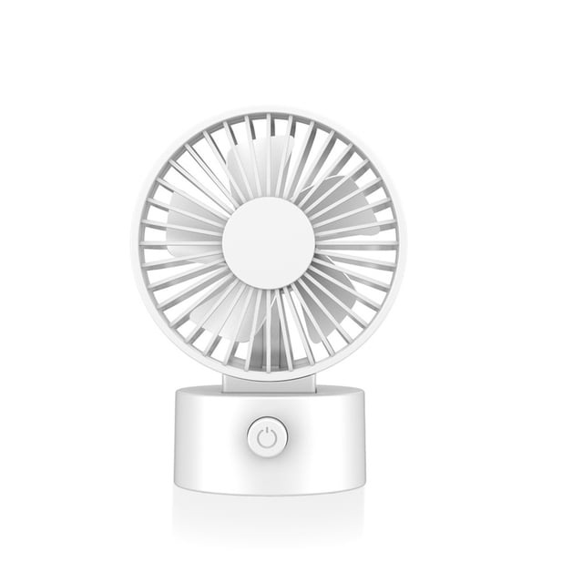 Máquina de refrigeración de escritorio ajustable para ventilador de escritorio ajustable de USB recargable Works Hoody Rooms Office Fecha de noche Accesorios Regalos Blanco sidaley HA059823-01B
