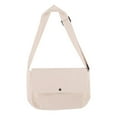 thumbnail image 4 of Bolsa de mensajero Bolsa de hombro de lona Bolsa de asas Maletines de negocios informales blanco Yuyangstore Bolso de las mujeres, 4 of 8