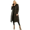 thumbnail image 5 of Haute Edition Women's Maxi Length Quilted Puffer with Faux Fur Lined Hood, 5 of 5