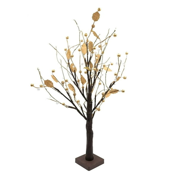 24 LED Tree Night Light Warm Light USB Battery Powered Table Lamp DIY Adjustable Branch Waterproof Fairy Lamps Table Night Lamp for Home Bedroom Shelf Wedding Decoration