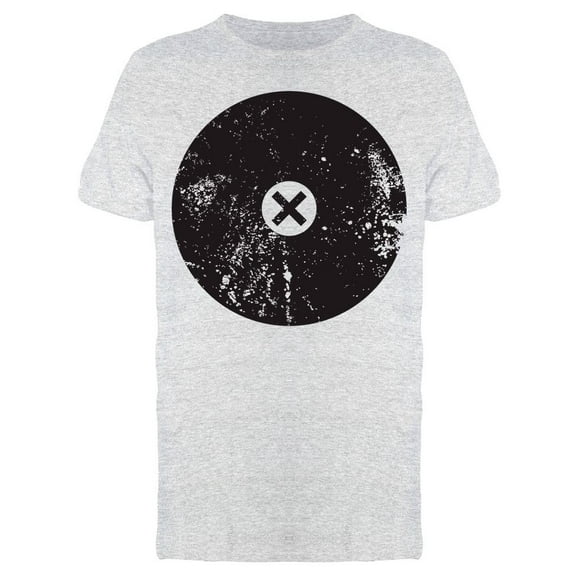 Grungy Style Circle Centered X Tee Men's -Image by Shutterstock