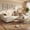 Corduroy Beige, variant on Lumihaven 105" U-Shaped Sectional Sofa with Double Chaise 4-Seat Modular Sofa Couch for Living Room,Corduroy Gray