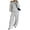 White #1, variant on Womens Polka Dot Outfits 2 Piece Oversized Long Sleeve Off Shoulder Sweatshirt & Sweatpants Sweatsuit Winter 2026 Wide Leg Breathable Trendy Tracksuit S