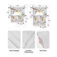 thumbnail image 5 of Bees Branches Swag Kitchen Curtains Sets for Windows 24 Inch Length, Farmhouse Spring Botanical Wooden Short Window Curtain Panels Swags Valances and Tiers 3 Piece Set for Cafe/Dining Room, 5 of 5