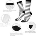 thumbnail image 5 of Colorful Unisex Novelty Pattern Crew Socks Calf Length Athletic Socks for Men Women, 5 of 8