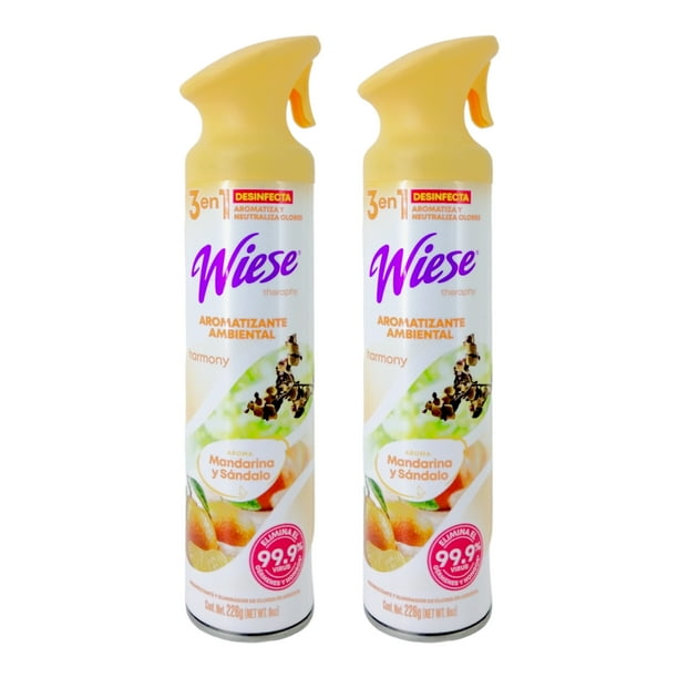 Pack 2 Aromatizantes Wiese Mandarina y Sándalo 226 g