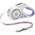 thumbnail image 1 of Light Up Dog Leash, Automatic Retractable Pet Leash, Pet Leash With Non-slip Handle For Pets Purple 9.8 Feet, 1 of 5