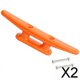 thumbnail image 1 of Taco de cuerda de nailon,Cornamusa de base abierta de nailon Cornamusa plana baja Canoa Yate,Hardware de cubierta pulido con base abierta para cornamusa para barcos, de cuerda 2 piezas, 1 of 8