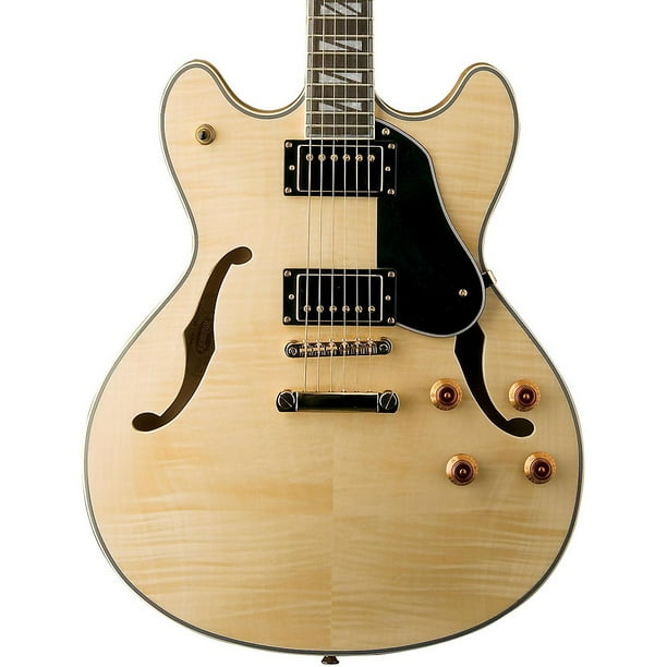 Washburn USMHB35 Hollowbody Dual Humbucker Electric Guitar Natural