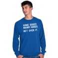 thumbnail image 4 of Some Dudes Get Married LGBTQ Pride Men's Big & Tall Long Sleeve Graphic Tee Brisco Brands 3X, 4 of 5